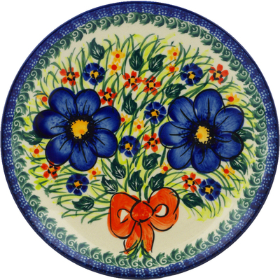 Polish Pottery Plate 7&quot; Spring Garden UNIKAT