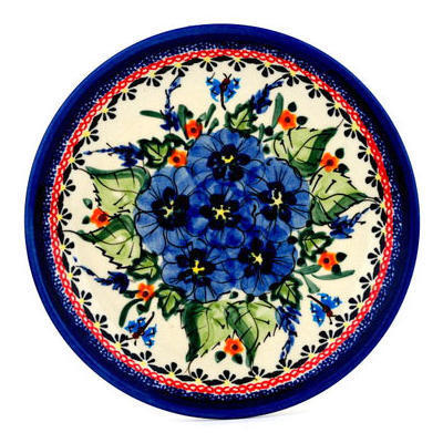 Polish Pottery Plate 7&quot; Spring Splendor UNIKAT