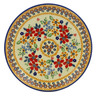 Polish Pottery Plate 7" Summer Bouquet UNIKAT