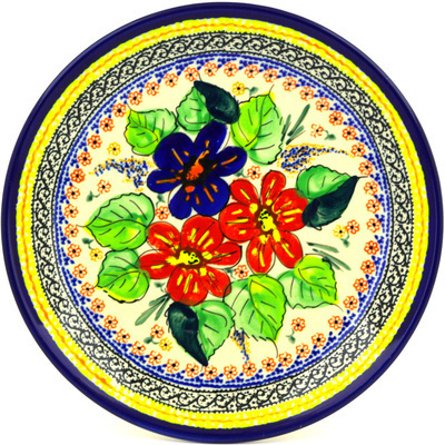 Polish Pottery Plate 7&quot; Summer Sleandor UNIKAT