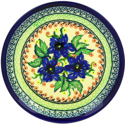 Polish Pottery Plate 7&quot; Summer Splendor UNIKAT
