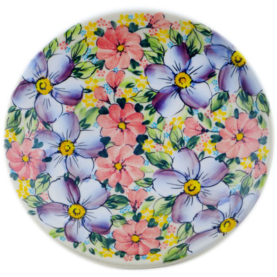 Polish Pottery Plate 7&quot; Sweet Petals UNIKAT