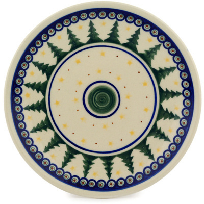 Polish Pottery Plate 7&quot; Tall Pines