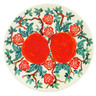Polish Pottery Plate 7&quot; Thornless Beauty UNIKAT