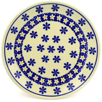 Polish Pottery Plate 7&quot; Traditional Daisies