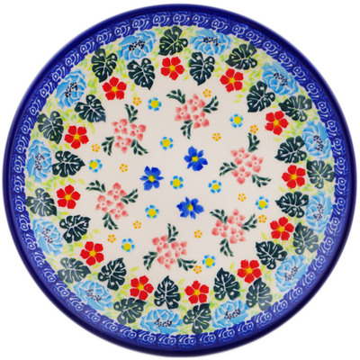 Polish Pottery Plate 7&quot; Tropical Daze UNIKAT