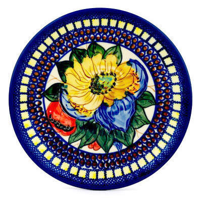 Polish Pottery Plate 7&quot; UNIKAT