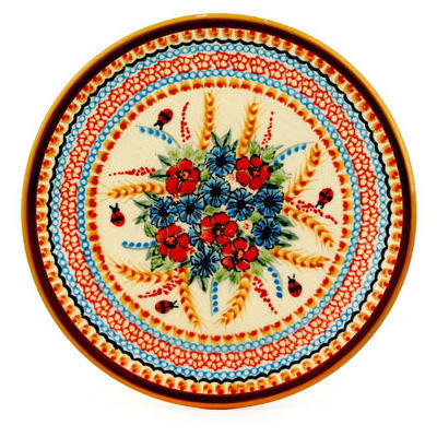 Polish Pottery Plate 7" UNIKAT