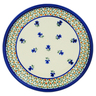 Polish Pottery Plate 7&quot; Violet Tulips