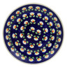 Polish Pottery Plate 7" Waterlily