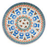 Polish Pottery Plate 8&quot; Blue Teddy Bear