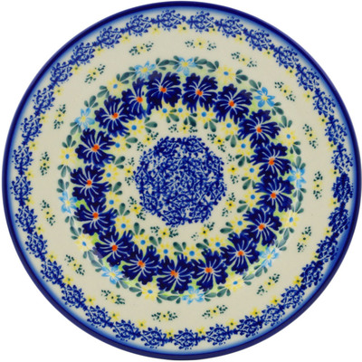 Polish Pottery Plate 8" Cornflower Meadow