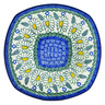 Polish Pottery Plate 8&quot; Crazy Daisy