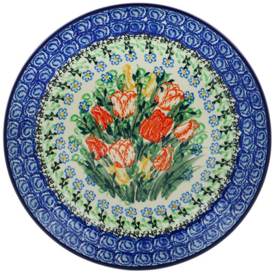 Polish Pottery Plate 8&quot; Delightful Element UNIKAT