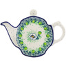 Polish Pottery Plate 8&quot; Green Flora