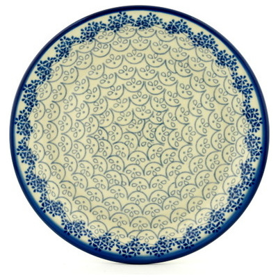 Polish Pottery Plate 8&quot; Grey Goose