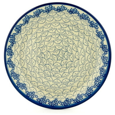 Polish Pottery Plate 8" Grey Goose