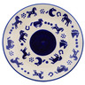 Polish Pottery Plate 8&quot; Horsin&#039; Around UNIKAT