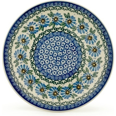 Polish Pottery Plate 8&quot; Marigold Morning
