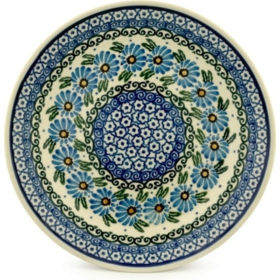 Polish Pottery Plate 8&quot; Marigold Morning