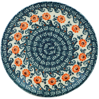 Polish Pottery Plate 8&quot; Meadow Floret UNIKAT