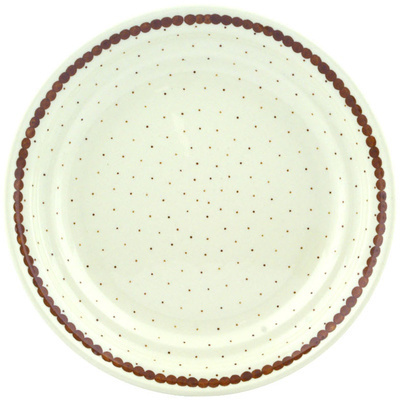 Polish Pottery Plate 8" Mocha Love