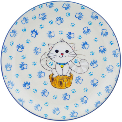 Polish Pottery Plate 8&quot; Pawstive
