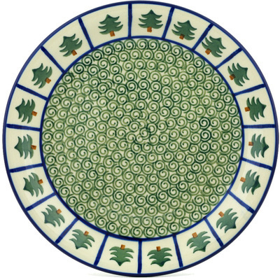 Polish Pottery Plate 8&quot; Perky Pine