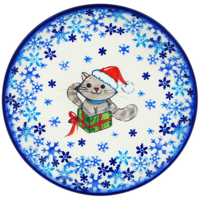 Polish Pottery Plate 8&quot; Purr-fect Gift