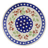 Polish Pottery Plate 8&quot; Sleigh Bells