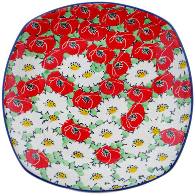 Polish Pottery Plate 8&quot; Spring Blossom Harmony UNIKAT