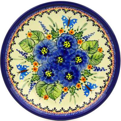 Polish Pottery Plate 8&quot; Spring Splendor UNIKAT