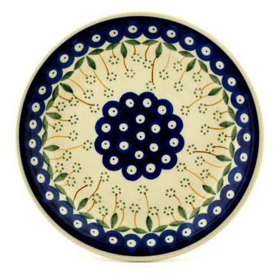 Polish Pottery Plate 8&quot; Springing Daisies