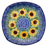 Polish Pottery Plate 8&quot; Summer Sunnies UNIKAT