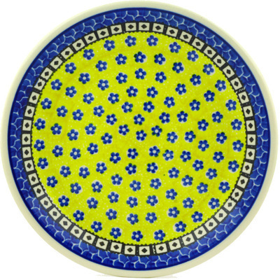 Polish Pottery Plate 8" Sunburst Daisies