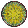 Polish Pottery Plate 8" Sunshine Grotto UNIKAT