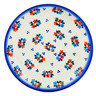 Polish Pottery Plate 8&quot; Sweet Clusters UNIKAT