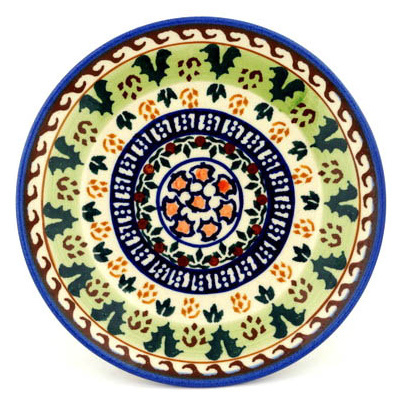 Polish Pottery Plate 8&quot; UNIKAT