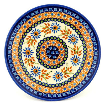 Polish Pottery Plate 8&quot; UNIKAT