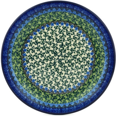 Polish Pottery Plate 8&quot; Vines Print UNIKAT