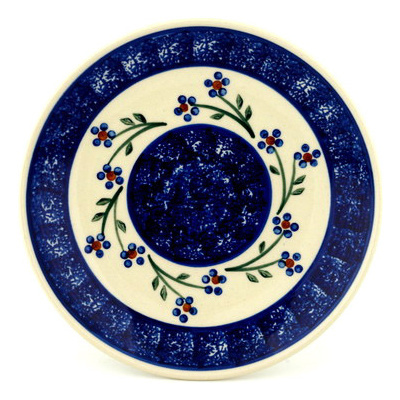 Polish Pottery Plate 8&quot; Whimsical