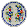 Polish Pottery Plate 8&quot; Wildflower Dreamscape