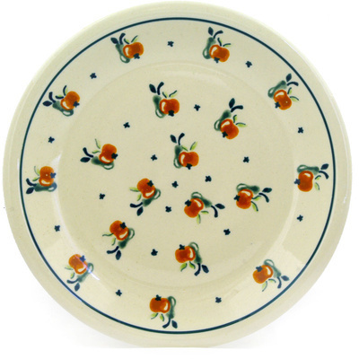 Polish Pottery Plate 9&quot; Apple Pears