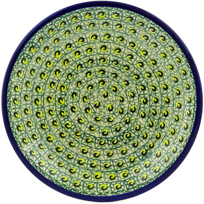 Polish Pottery Plate 9" Avocado
