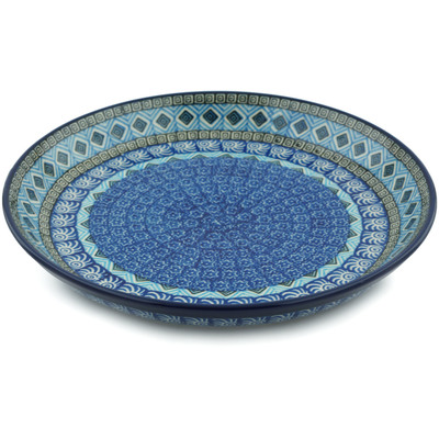 Polish Pottery Plate 9&quot; Aztec Sky