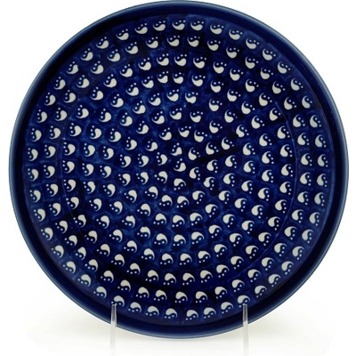 Polish Pottery Plate 9&quot; Bear Paws