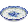 Polish Pottery Plate 9&quot; Blue Dreams