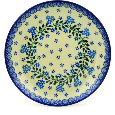 Polish Pottery Plate 9&quot; Circle Of Delicacy