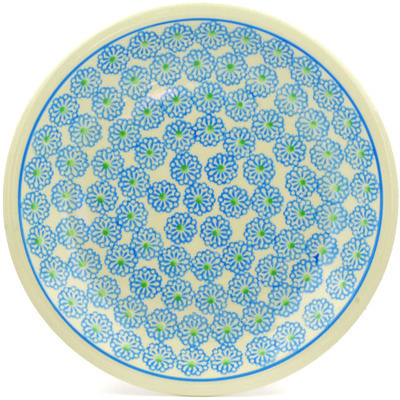 Polish Pottery Plate 9&quot; Daisies