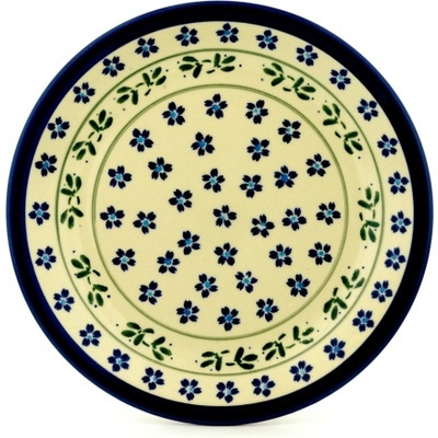 Polish Pottery Plate 9&quot; Daisy Field